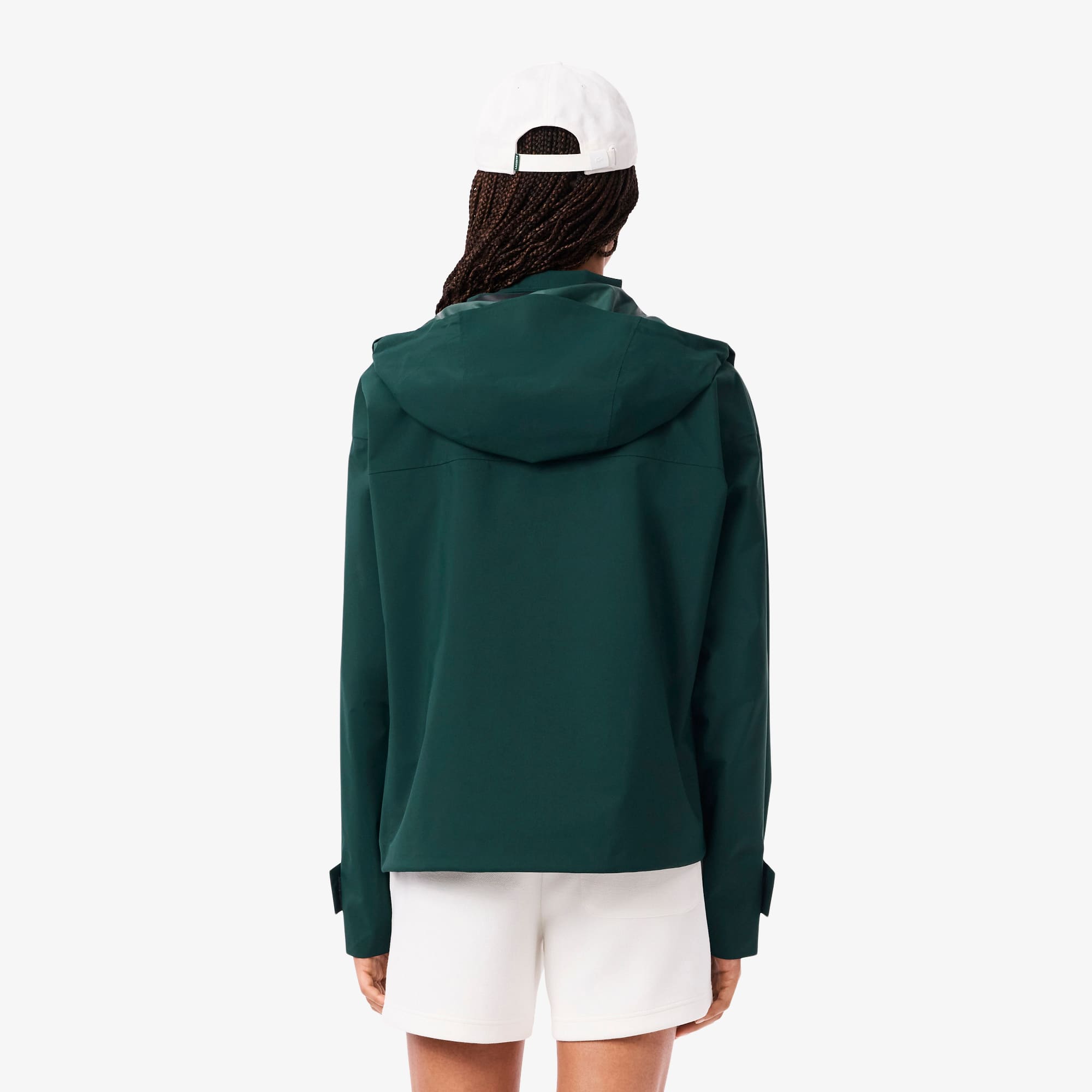 Thumbnail - Lacoste Wasserdichter Oversized-Parka mit Kapuze - Sinople Grün Size 36