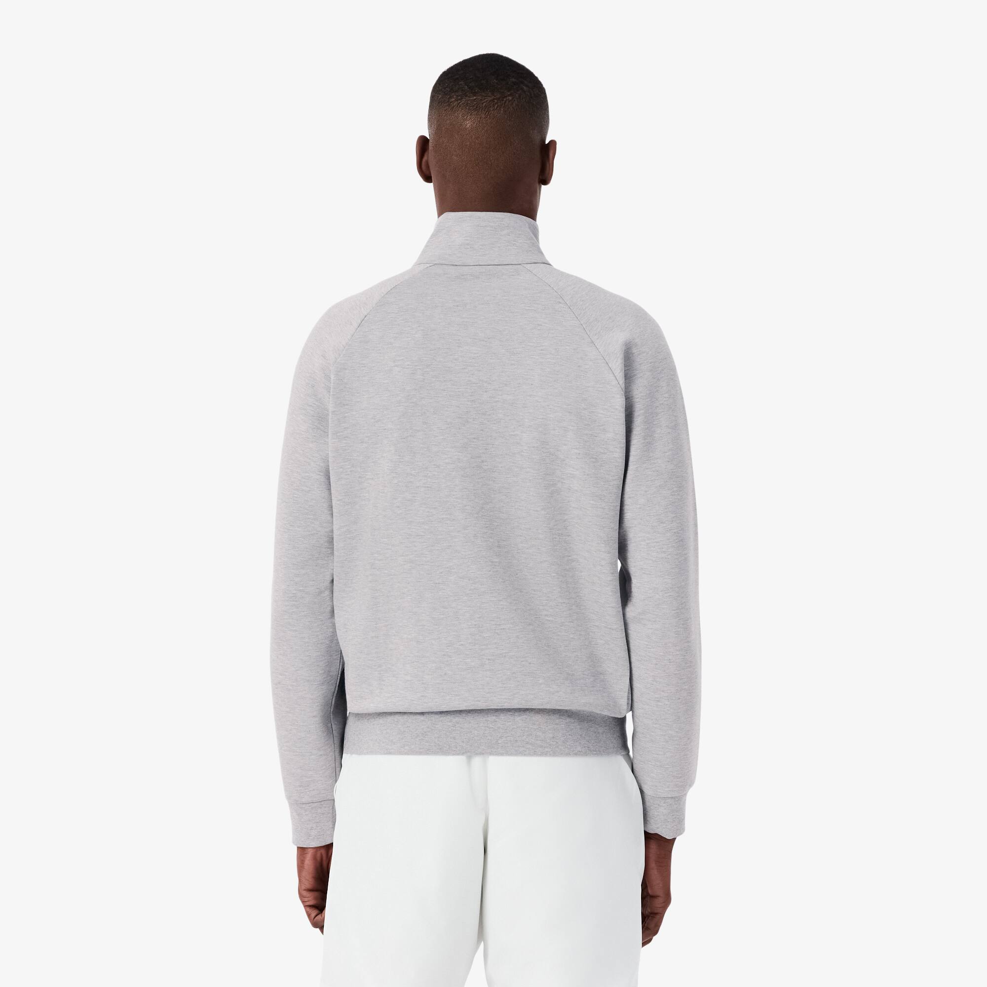 Thumbnail - Lacoste Sweatshirt aus doppelseitigem Jersey mit Reißverschluss - Heidekraut Grau Size XS