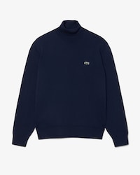 Cotton Jersey Roll Neck Sweater