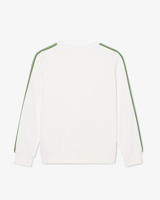 Sweatshirt aus Baumwolle mit Logostreifen