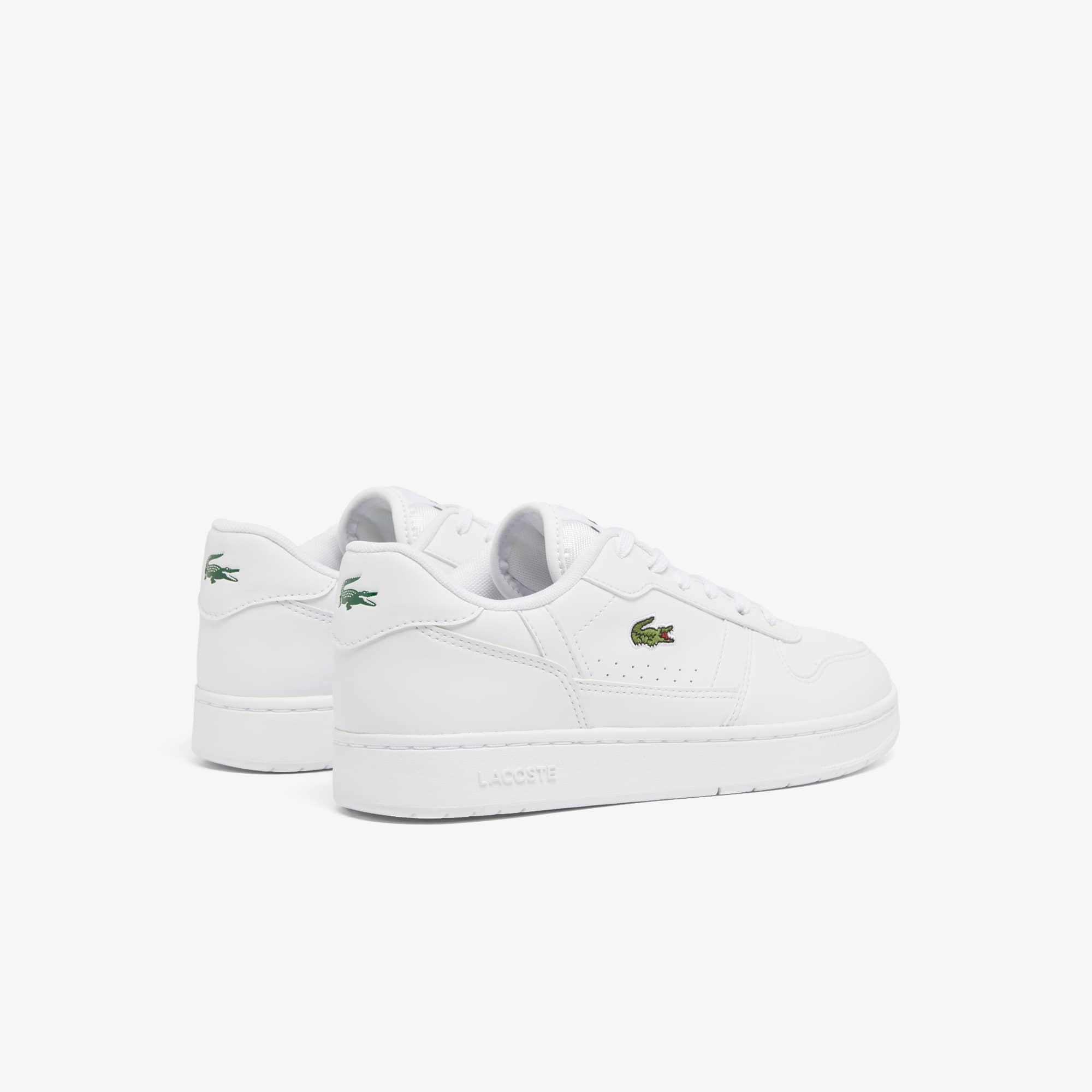 Thumbnail - Lacoste Junior Sneaker T-Clip Set - WHITE/WHITE Size 35
