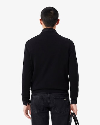 Einfarbiger Pullover aus Baumwolle mit Rundhalsausschnitt