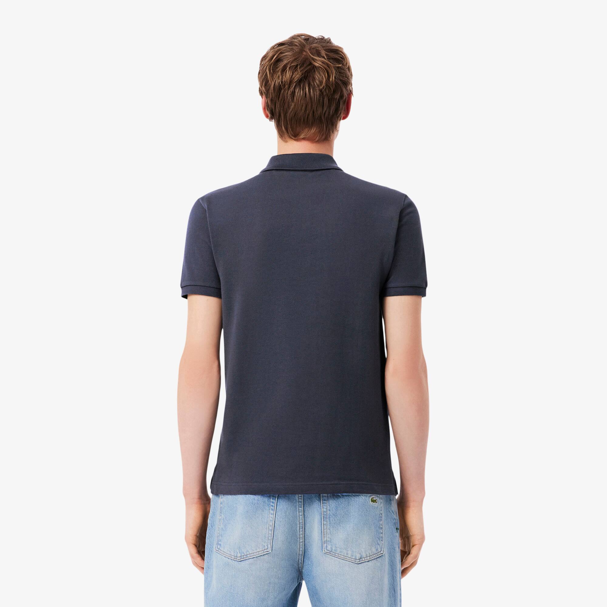 Thumbnail - Lacoste Slim Fit-Polohemd L.12.12 aus Piqué - Dunkelgrau Size 5XL