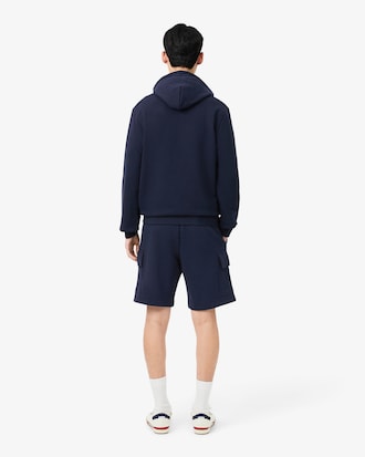 Cargo-Shorts aus Baumwollfleece