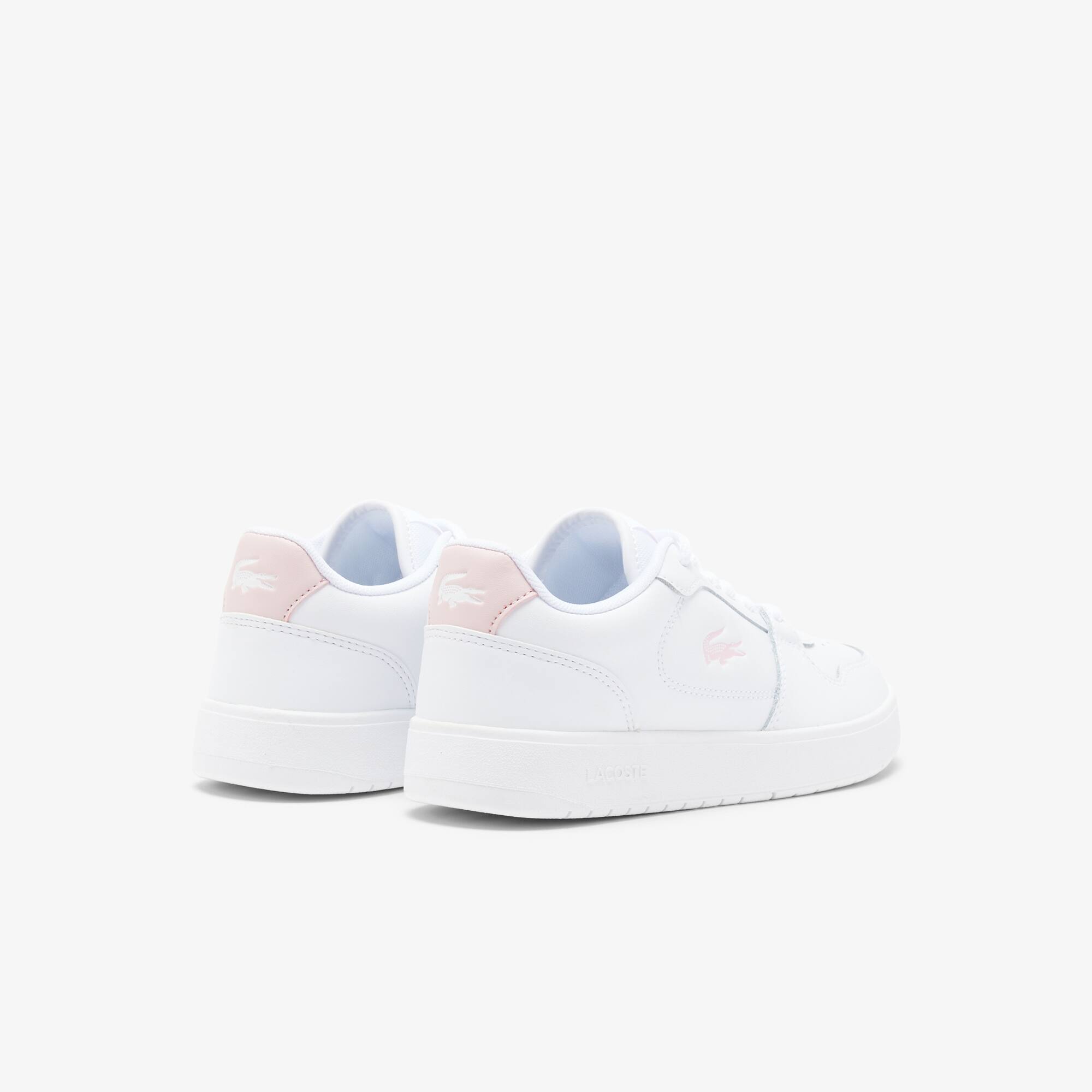 Thumbnail - Lacoste Damen-Sneakers Court Ace aus Leder - WHITE/LIGHT PINK Size 37.5