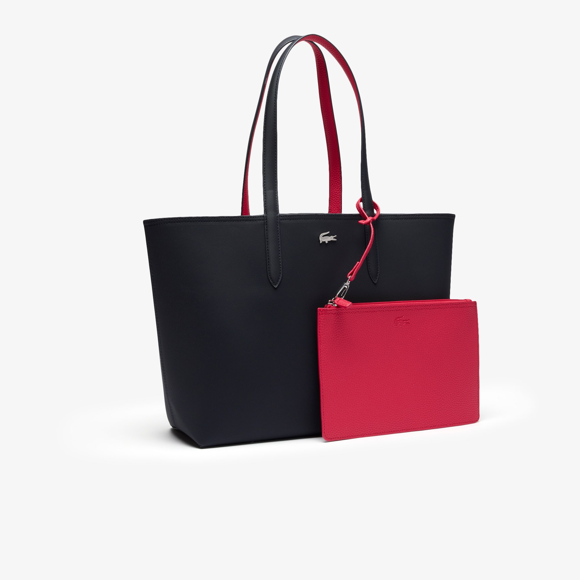 Thumbnail - Lacoste Wendbare Tote Bag Anna mit abnehmbarer Tasche - ABIMES PETUNIA Size One Size