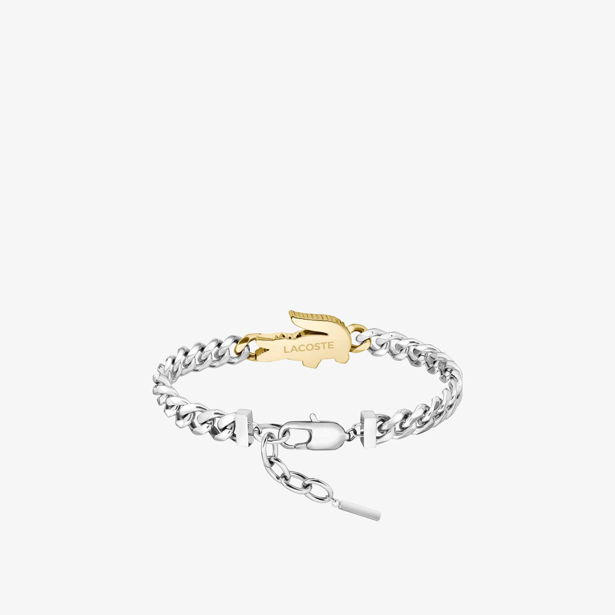 Thumbnail - Lacoste Arthor Armband - SILVER AND GOLD Size M