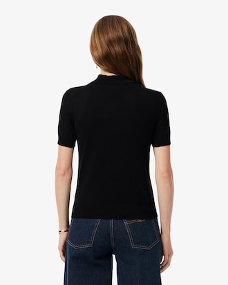 Regular Fit-Polohemd aus Jersey mit Kaschmir und Strass