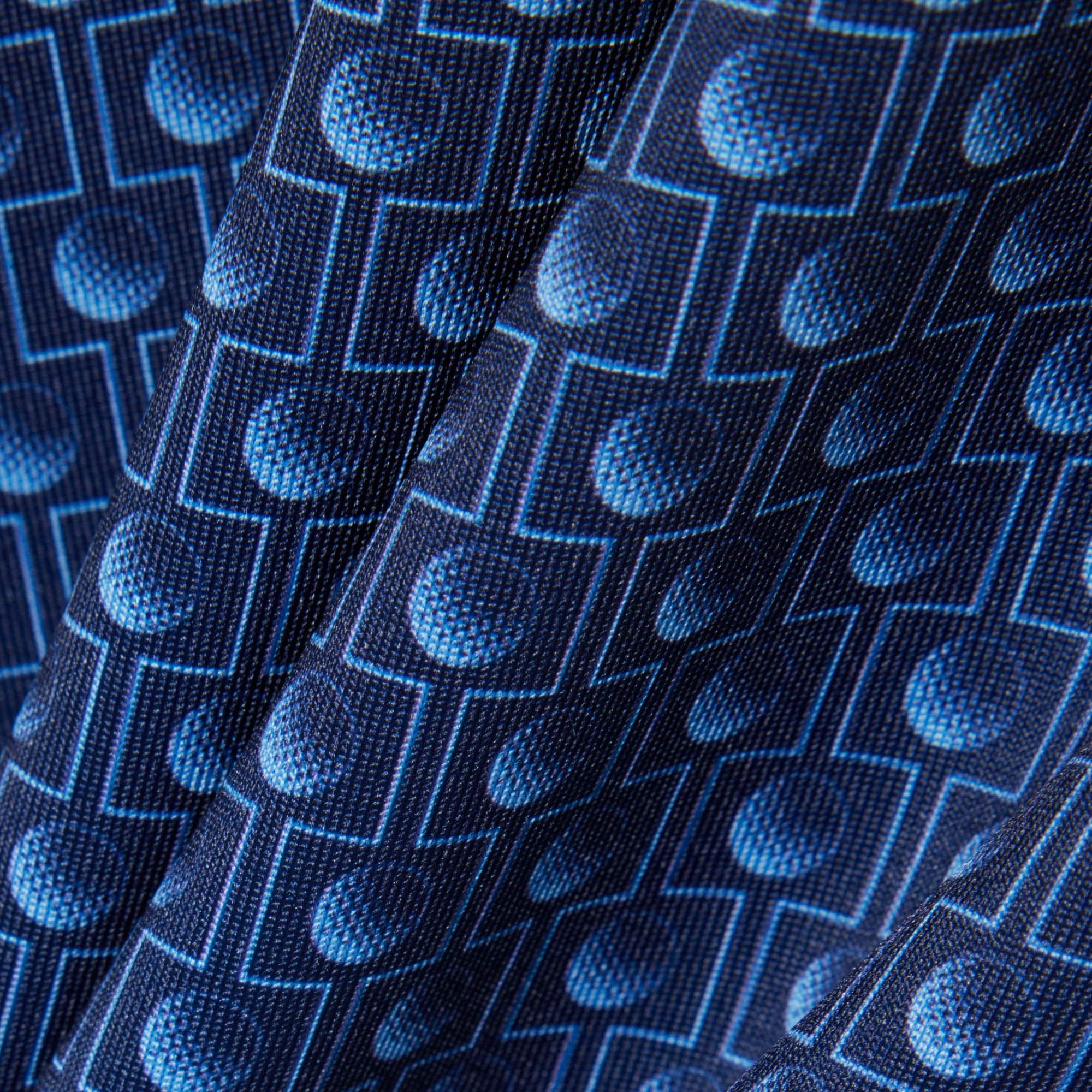 Thumbnail - Lacoste Golf-Polohemd mit Print, Regular Fit - Bleu Marine / Bleu Size 3XL