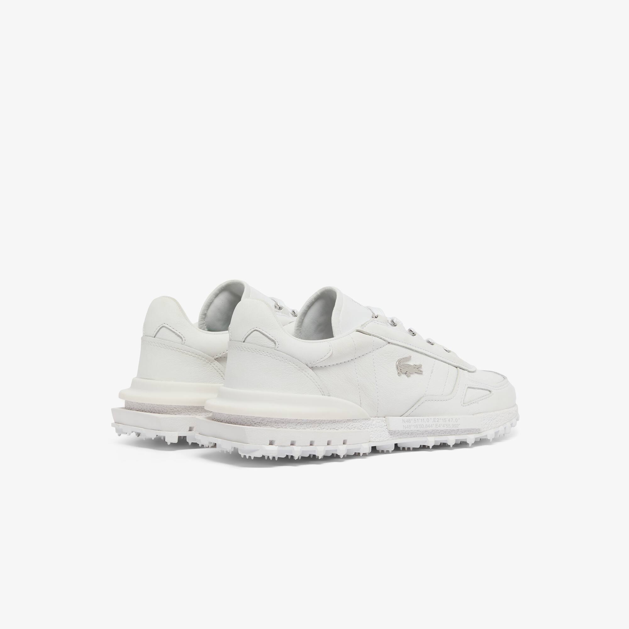 Thumbnail - Lacoste Herren-Sneakers Elite Active aus Leder - WHITE/WHITE Size 41