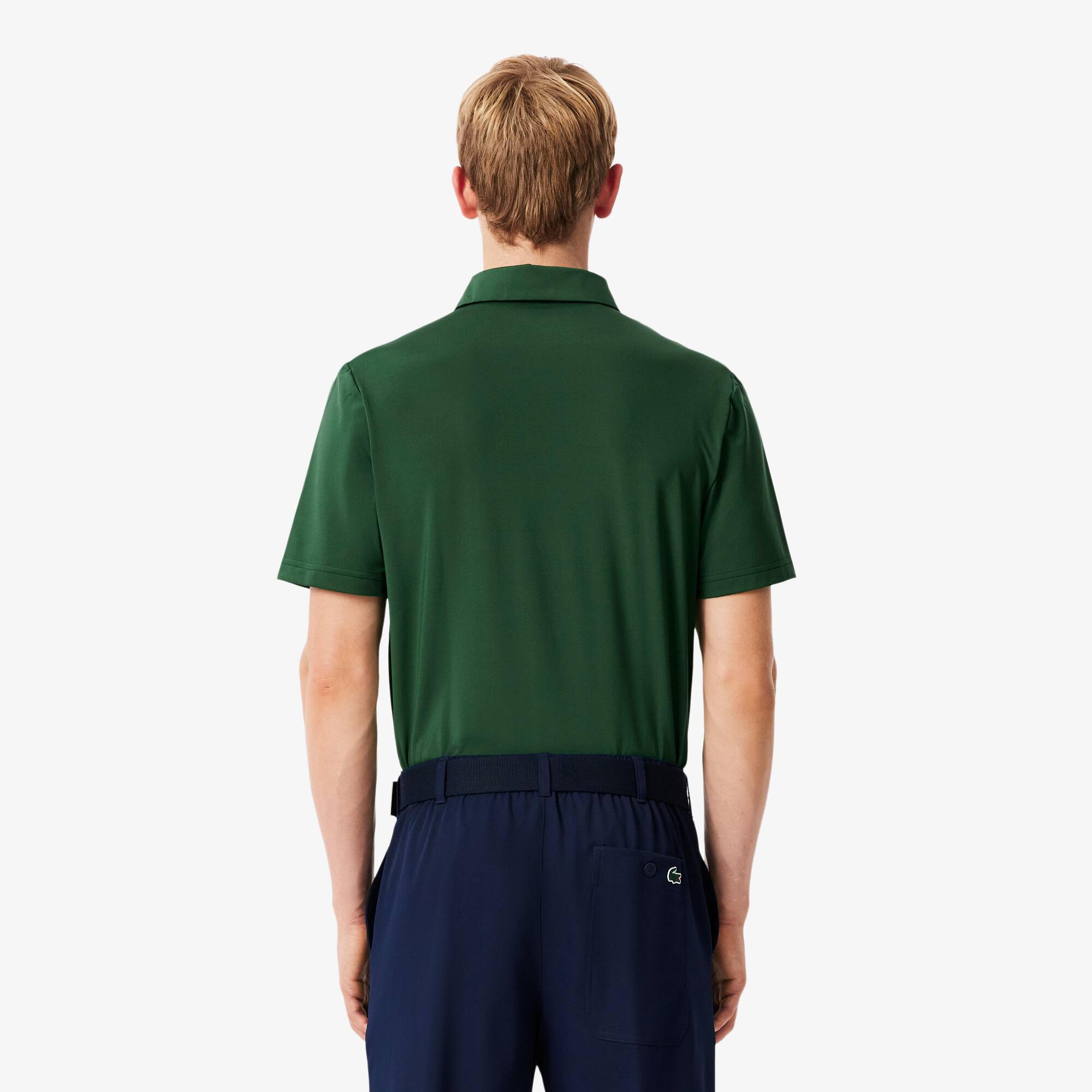 Thumbnail - Lacoste Golf-Polohemd mit Colorblock-Design, Regular Fit - Grün / Khaki Grün Size XXL