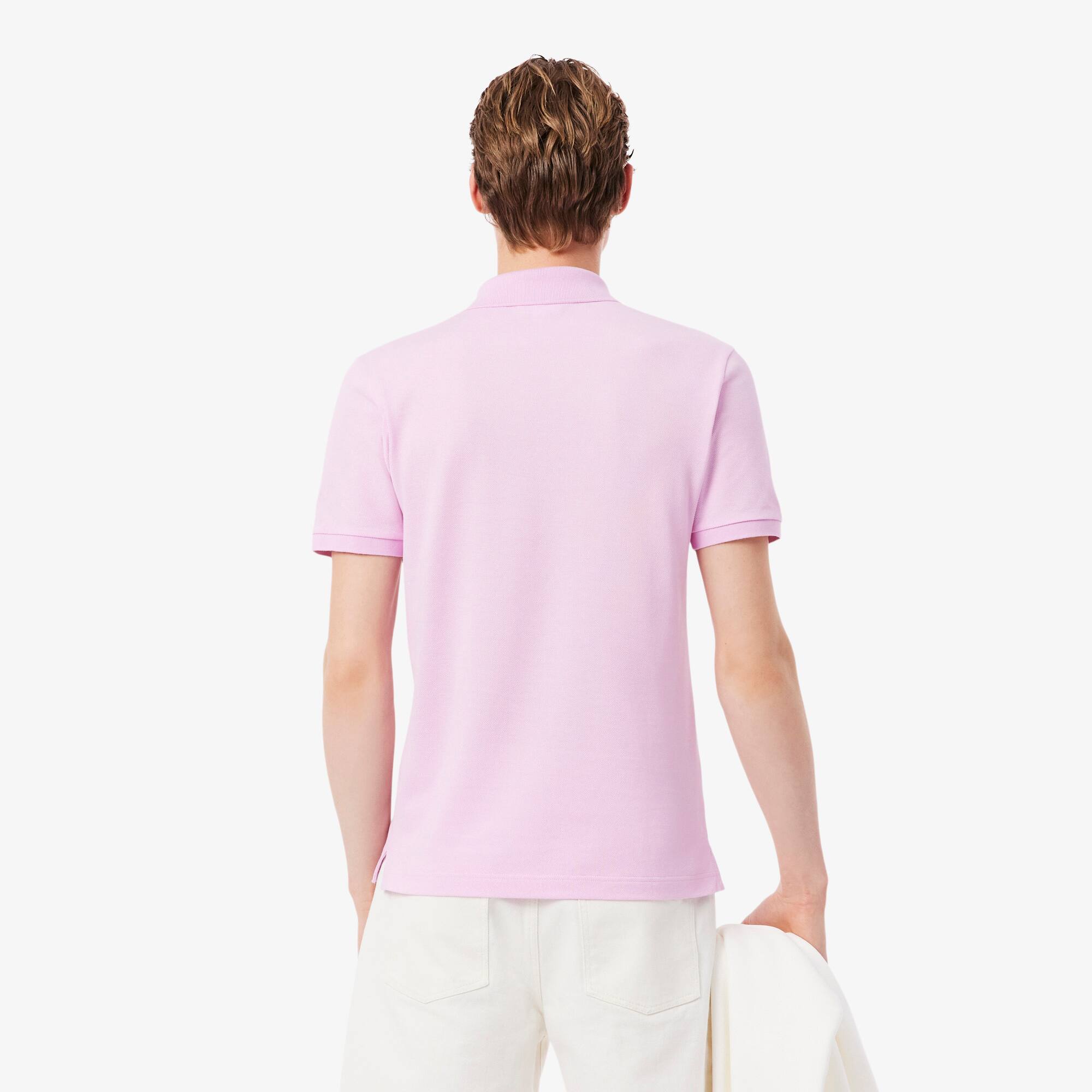 Thumbnail - Lacoste Slim Fit-Polohemd L.12.12 aus Piqué - Rosa Size S