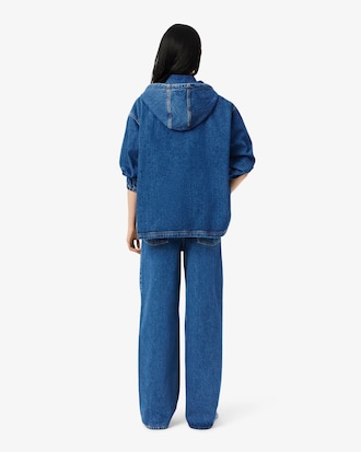Denim-Jeans mit weitem Schnitt