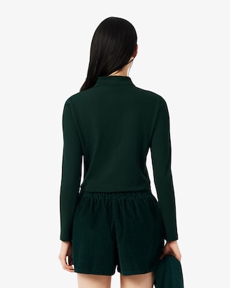 Slim Fit-Polohemd L.12.D aus dehnbarem Mini Piqué