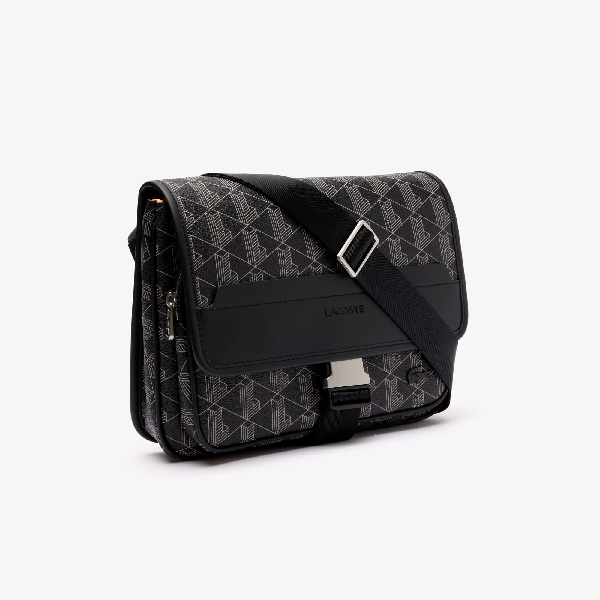Thumbnail - Lacoste Große Tasche The Blend mit Klappverschluss - MONOGRAM NOIR GRIS Size One Size