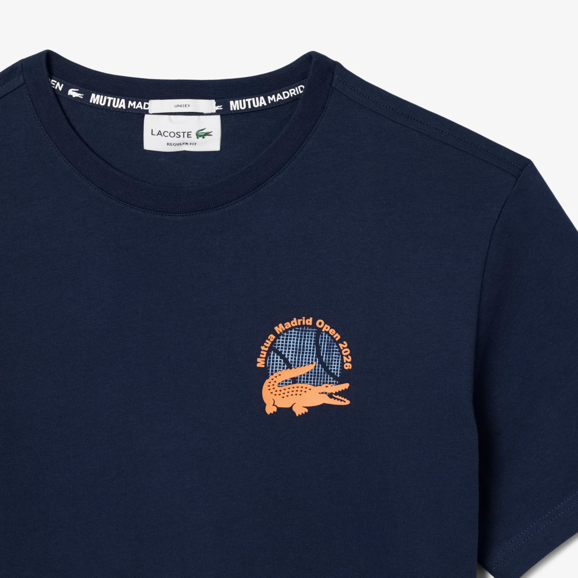 Thumbnail - Lacoste Grafisches T-Shirt Mutua Madrid Open Edition - Navy Blau Size XXL