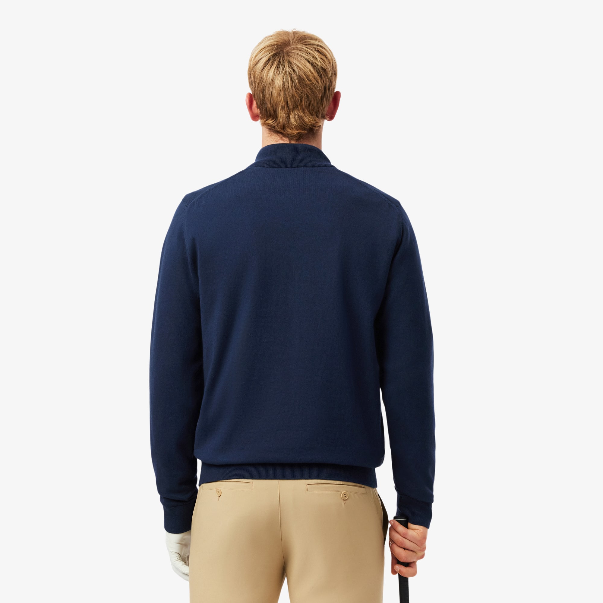 Thumbnail - Lacoste Windbreaker-Pullover mit Viertel-Reißverschluss für den GolfSport - Navy Blau Size 6 - XL