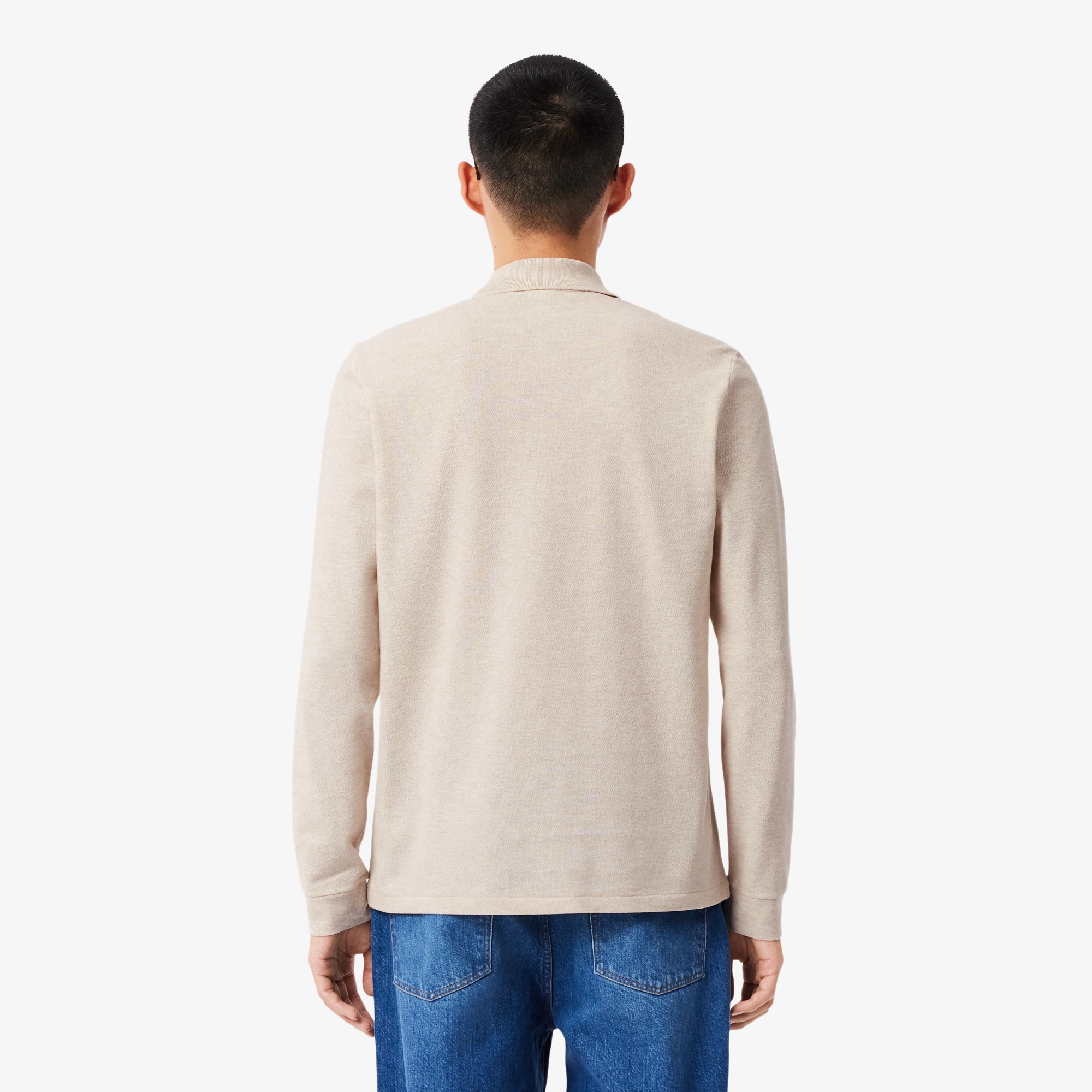 Thumbnail - Lacoste Classic Fit-Polohemd L.12.12 mit langen Ärmeln - Heidekraut Grau Size M