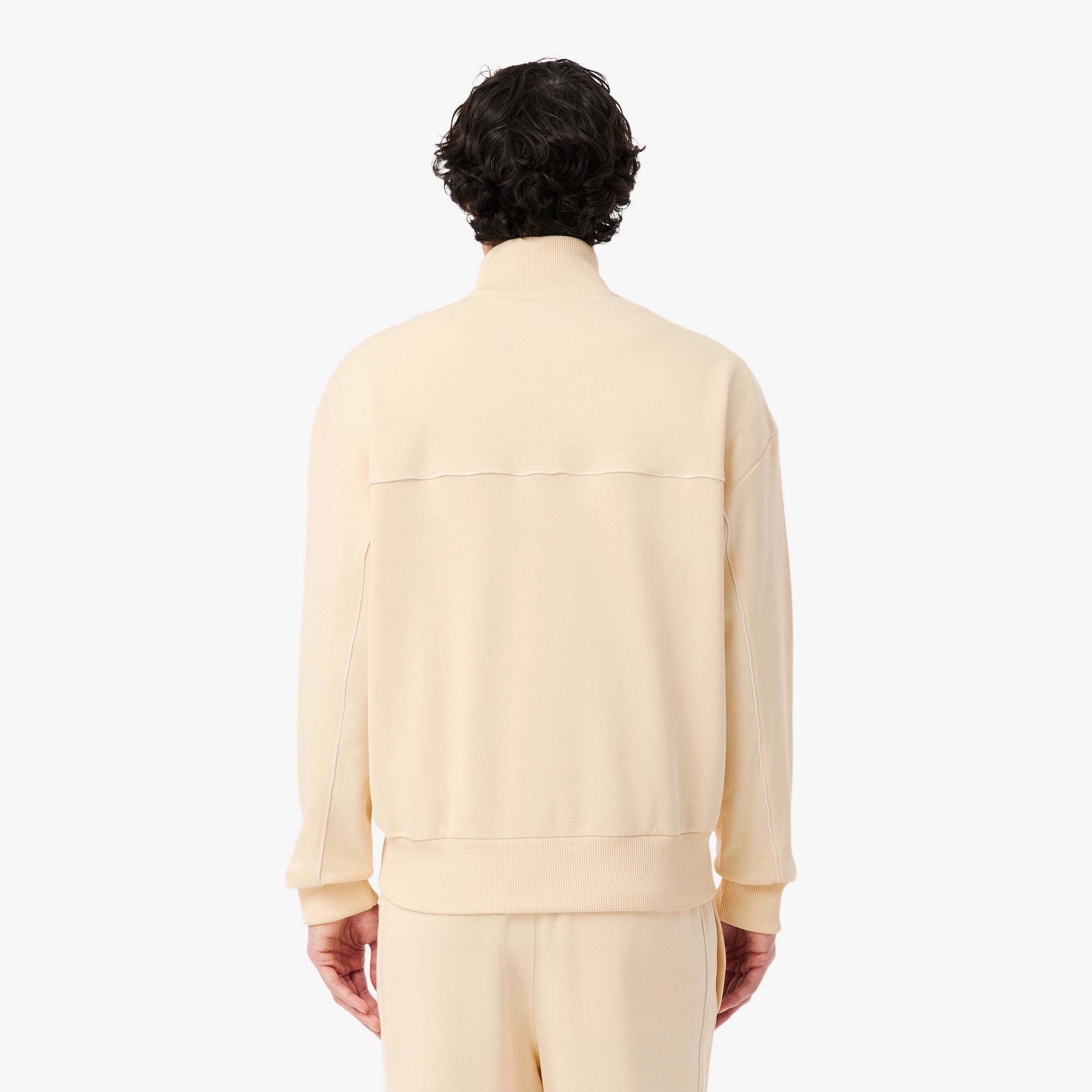 Thumbnail - Lacoste Sweatshirt mit Reißverschluss und Einfassung - Beige Size 6 - XL