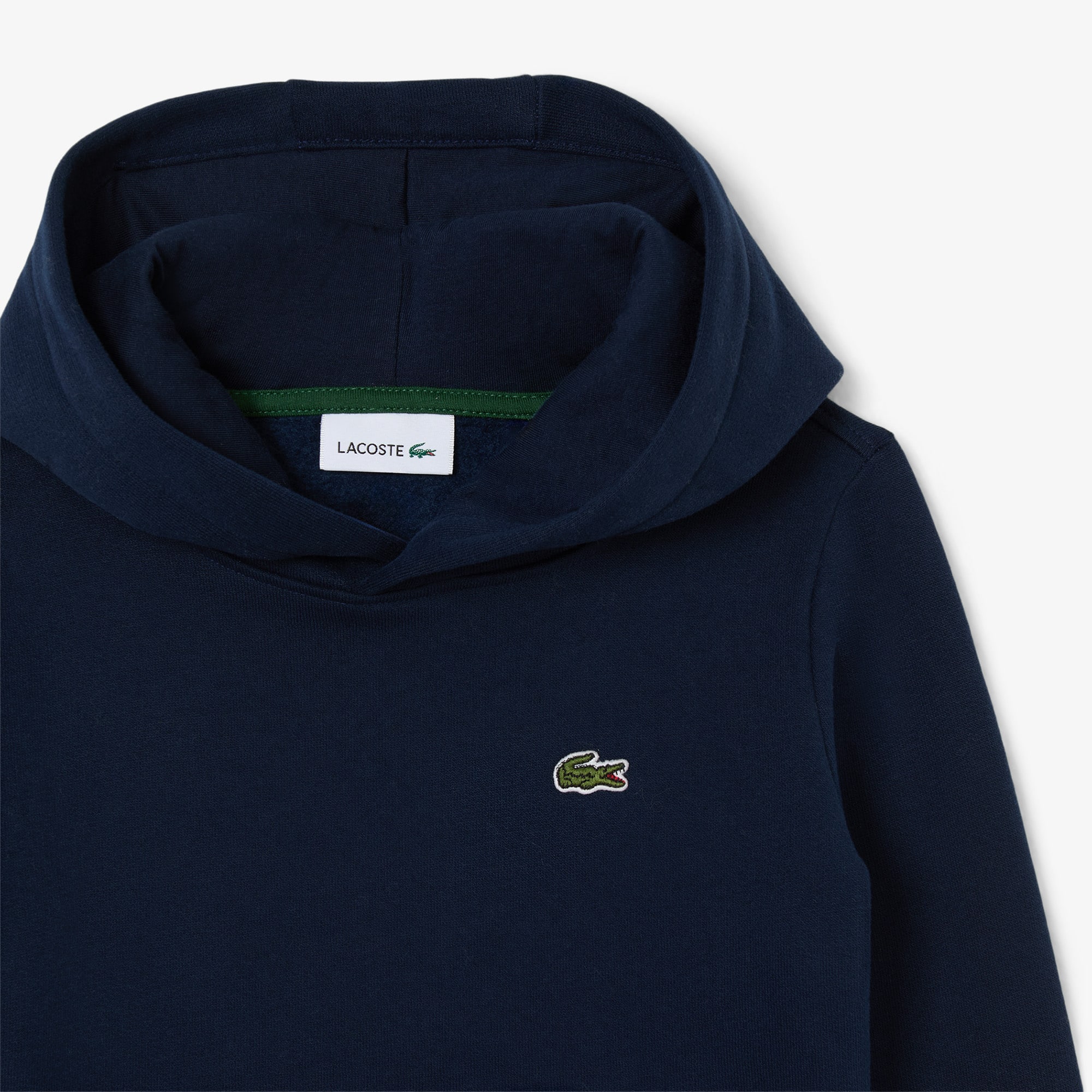 Thumbnail - Lacoste Unisex Fleece-Hoodie mit Kängurutasche - Navy Blau Size 4 - 4A