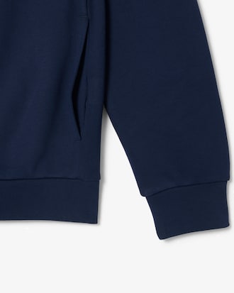 Sweatshirt aus Baumwollfleece mit Rei&szlig;verschluss