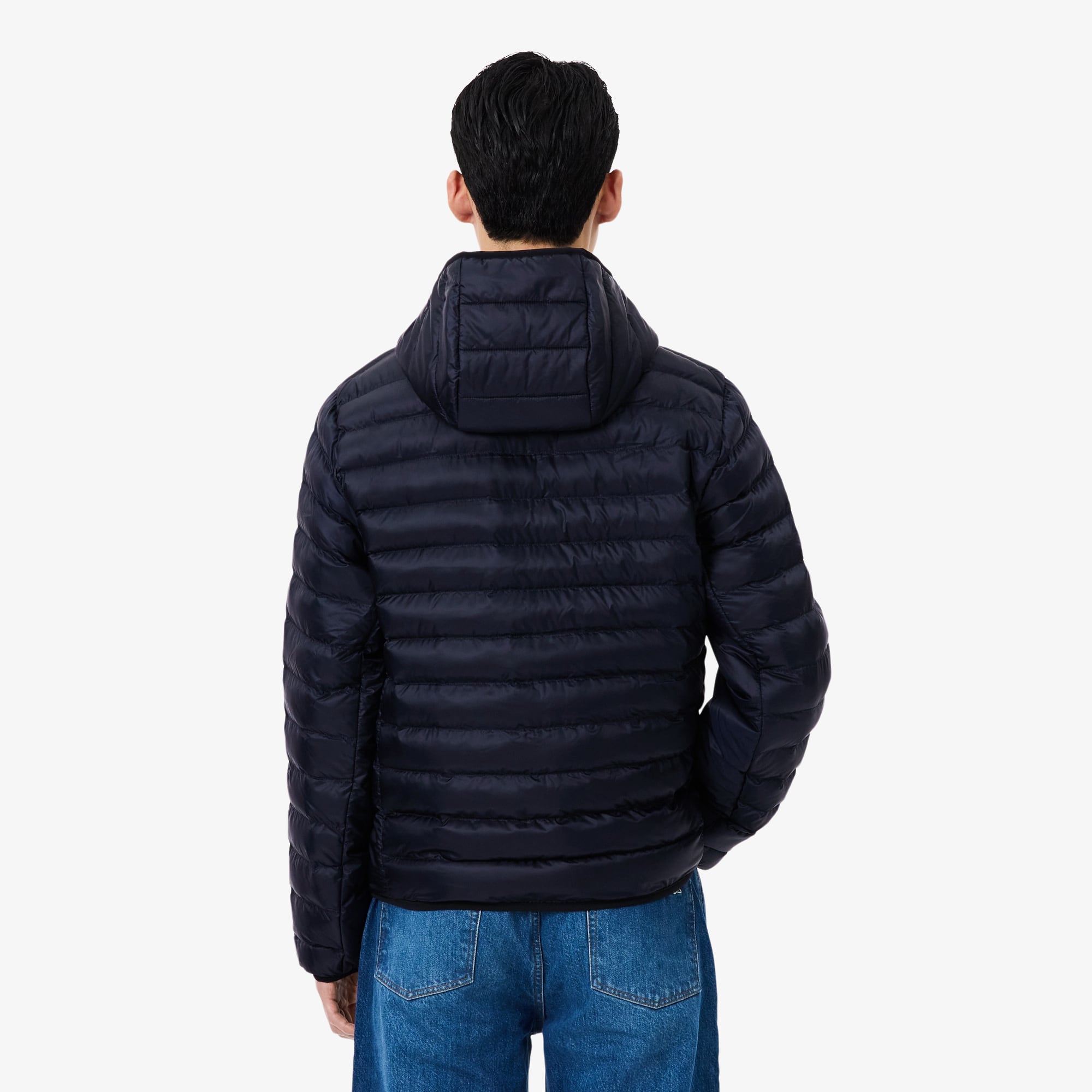 Thumbnail - Lacoste Wasserabweisende, gesteppte Puffer-Jacke - Navy Blau Size 54 - L