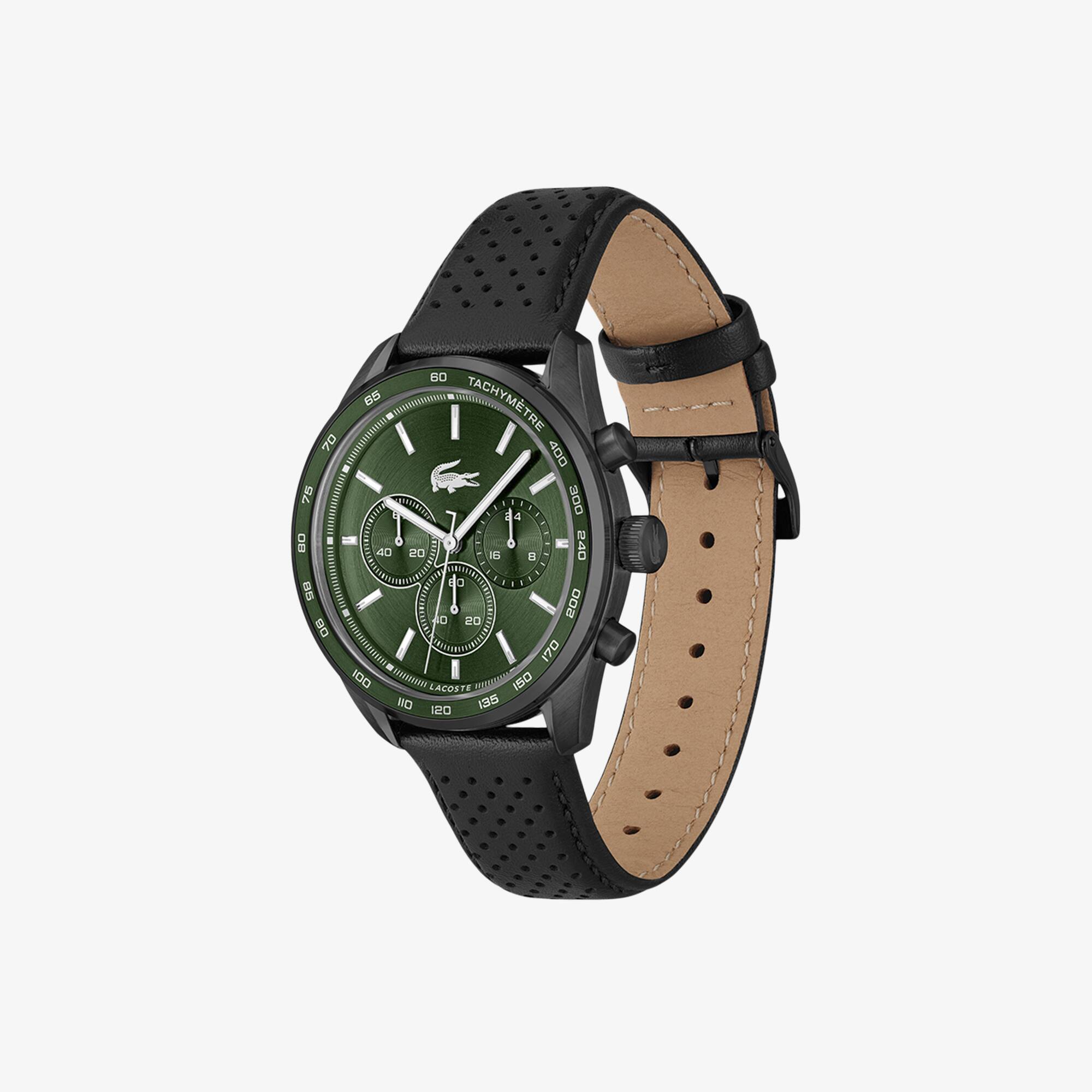 Thumbnail - Lacoste Boston Chronograph aus Leder - SANS COLORIS Size One Size
