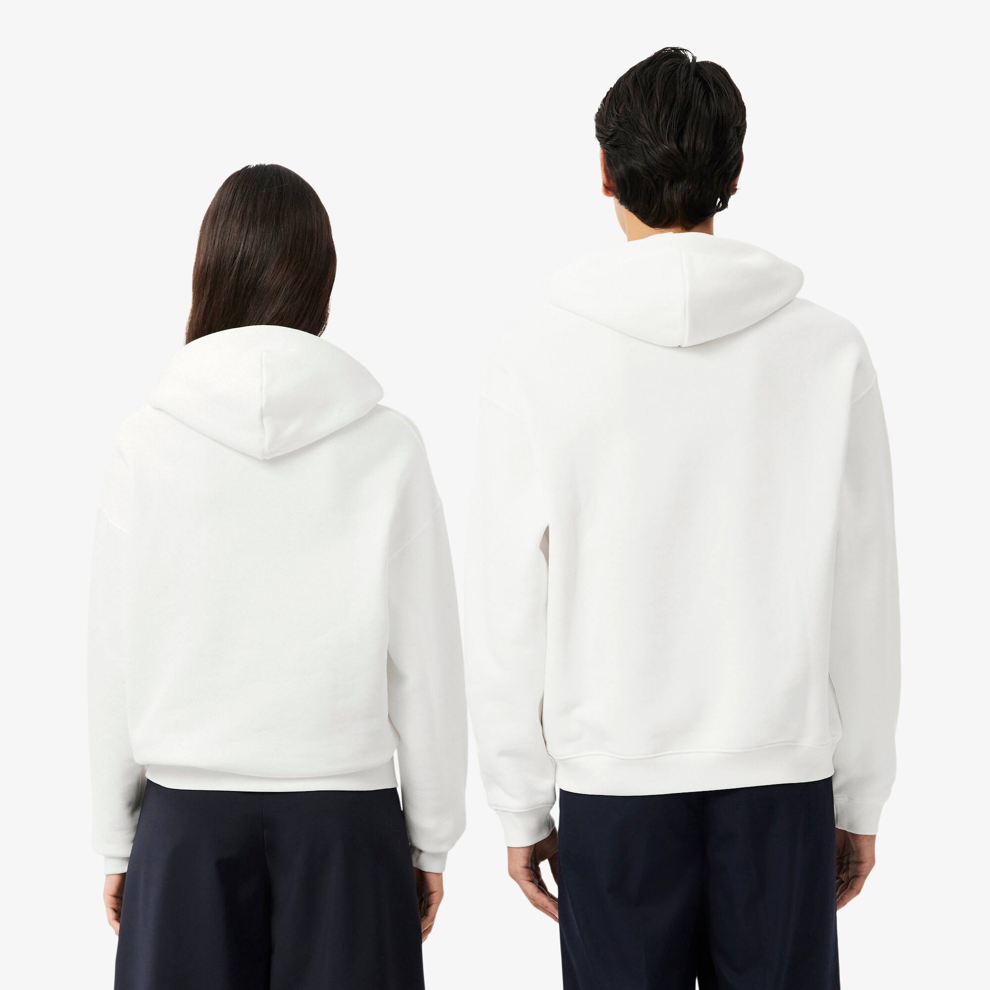 Thumbnail - Lacoste Hoodie aus schwerem Fleece - Weiß Size XS