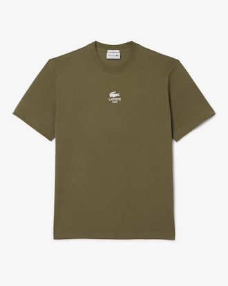 T-Shirt aus Baumwolle mit Signatur-Print