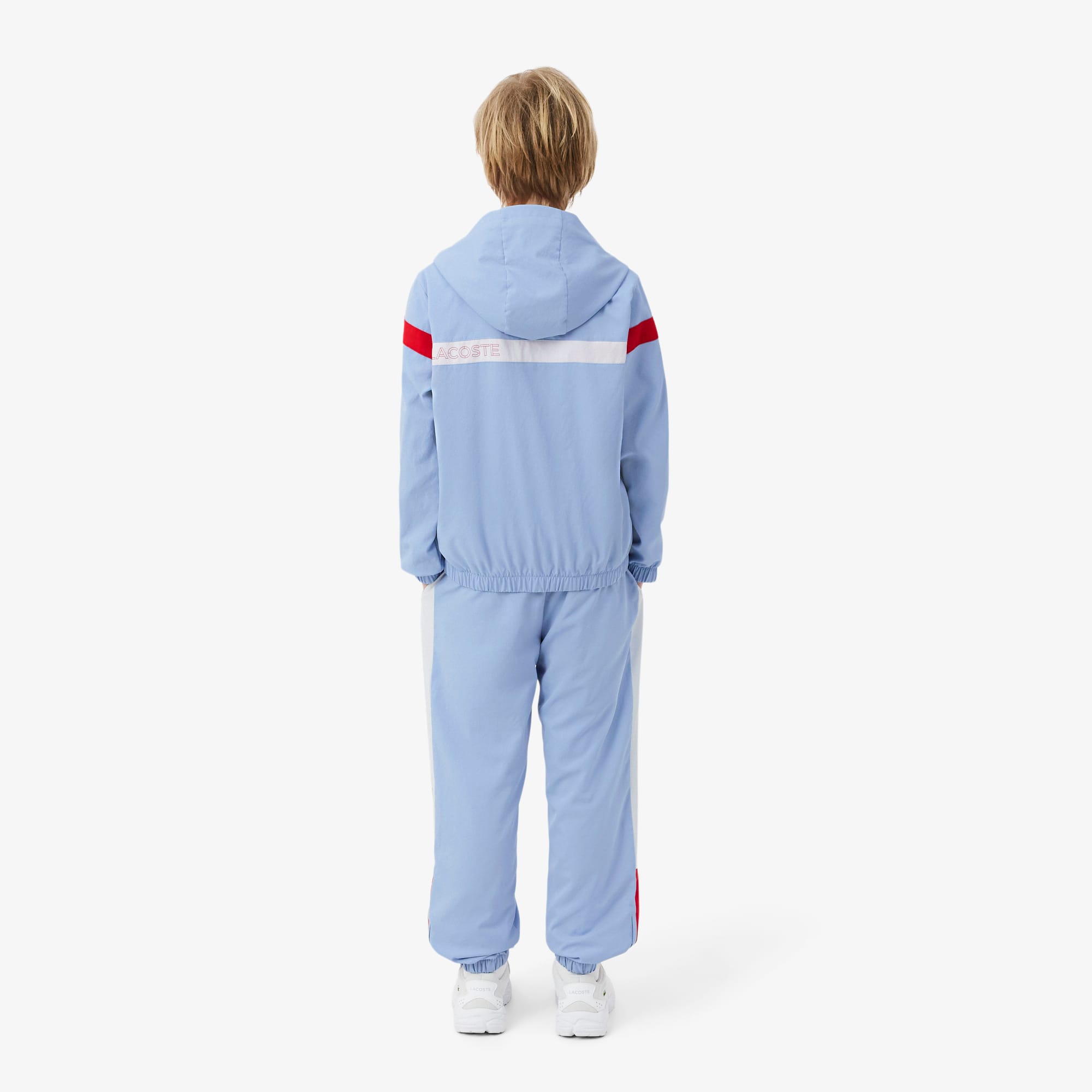 Thumbnail - Lacoste Trainingsanzug aus Diamant-Taft - Hellblau Size 9 - 10A