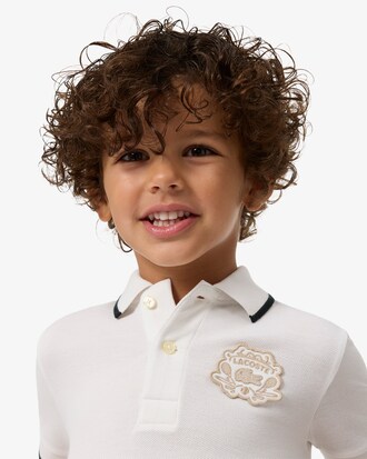 Polohemd aus Petit Piqu&eacute; mit Badge