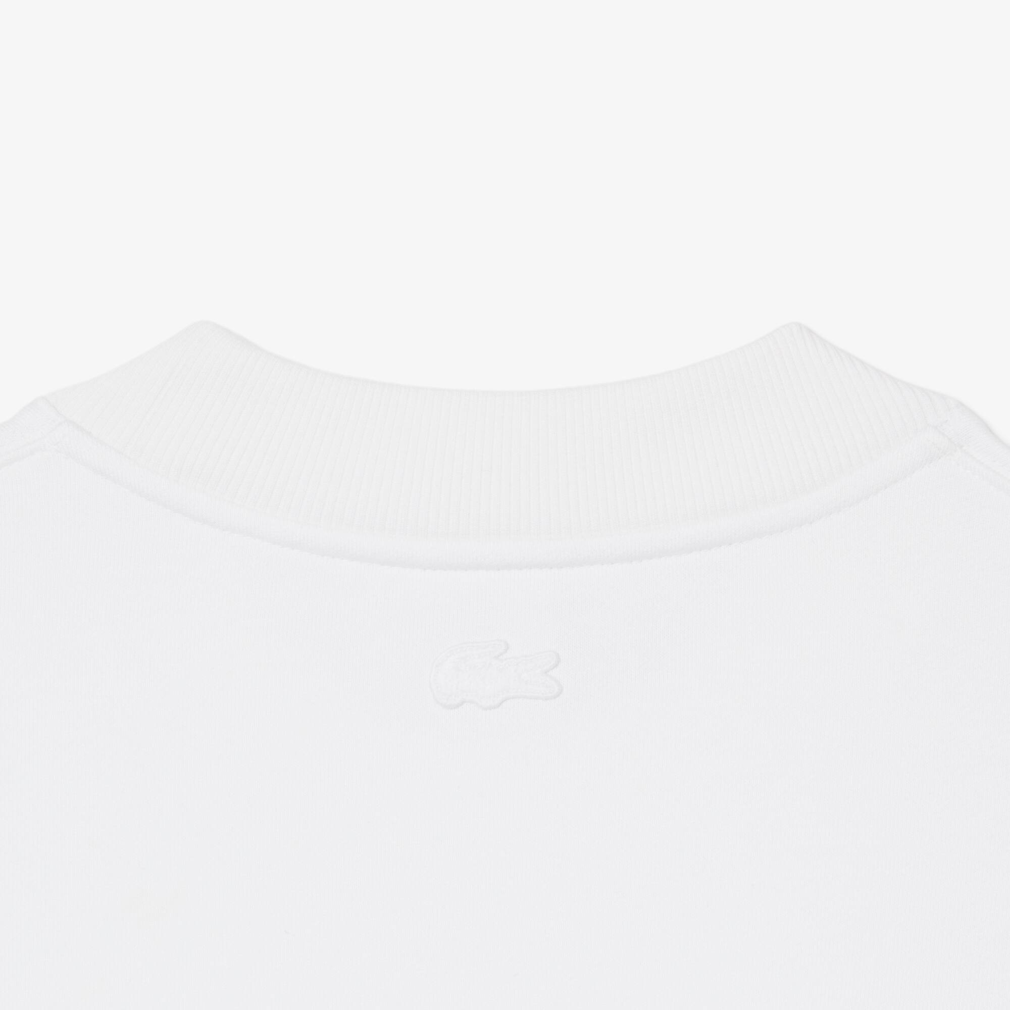 Thumbnail - Lacoste Sweatshirt aus Fleece mit Stickerei - Weiß Size S