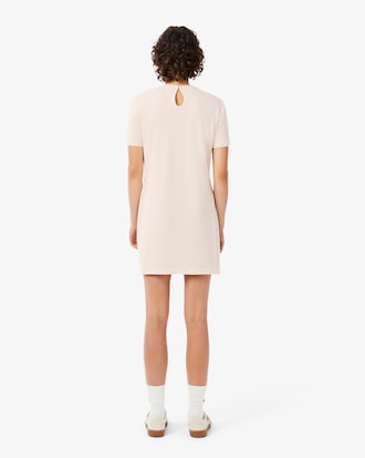 Kleid aus flie&szlig;endem Piqu&eacute; mit gewellten Details
