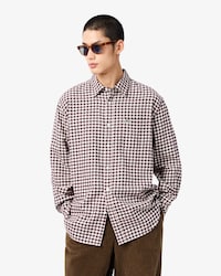 Regular Fit-Hemd aus kariertem Flanell