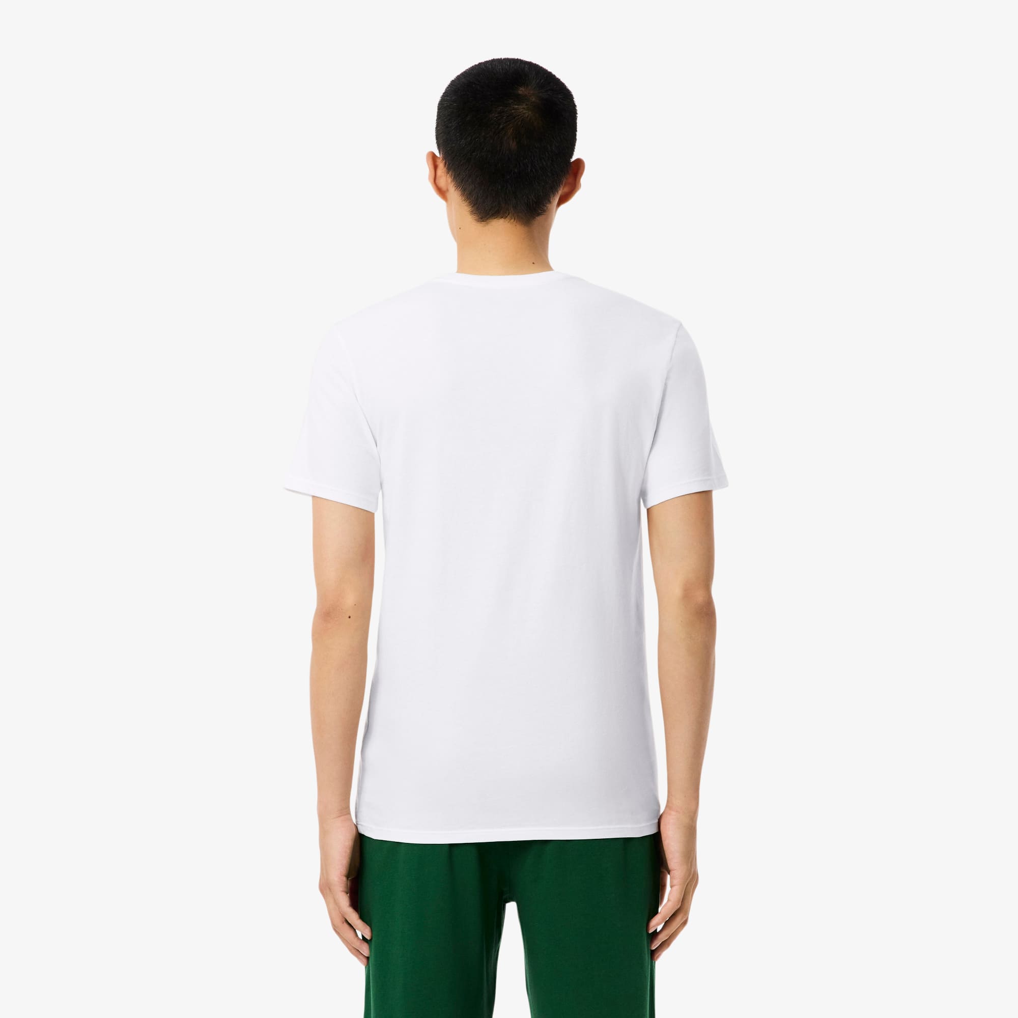 Thumbnail - Lacoste 3er-Pack Loungewear-T-Shirts, Slim Fit - Weiß Size M