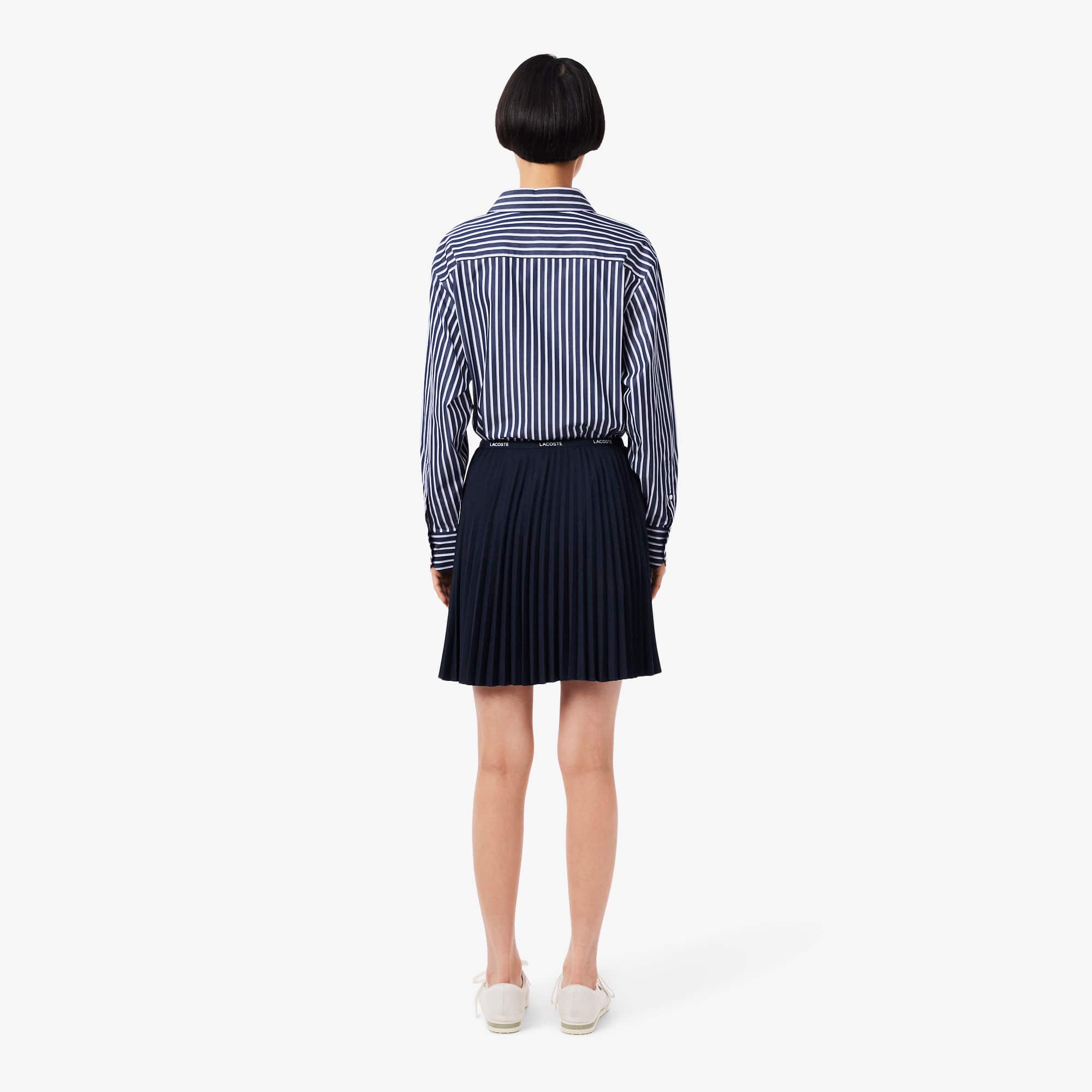 Thumbnail - Lacoste Kurzer Faltenrock - Navy Blau Size XS
