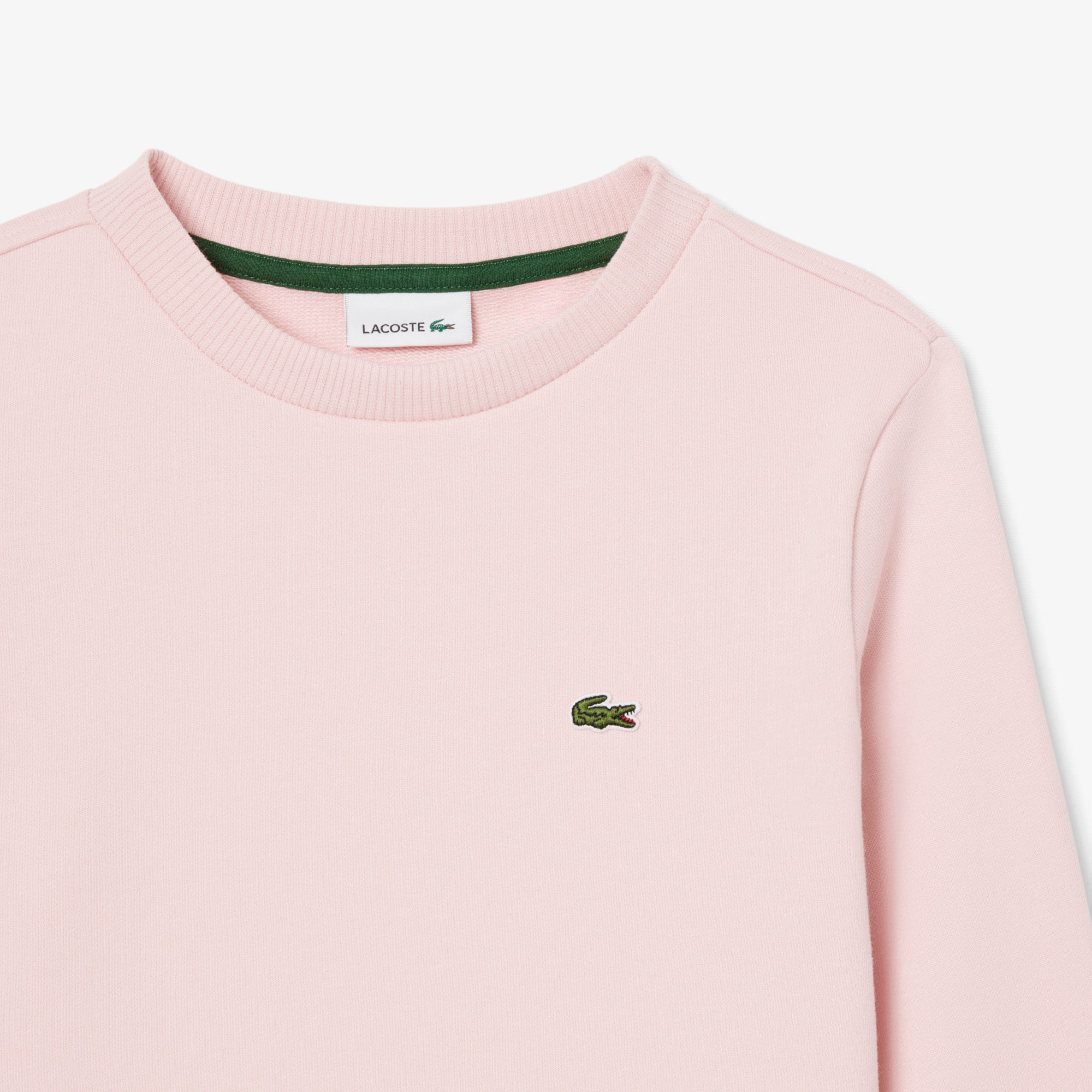 Thumbnail - Lacoste Sweatshirt aus Fleece mit Rundhalsausschnitt - Hellrosa Size 10 - 12A