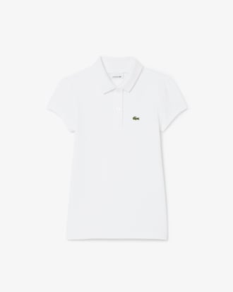 Polohemd aus Piqué mit gewelltem Kragen