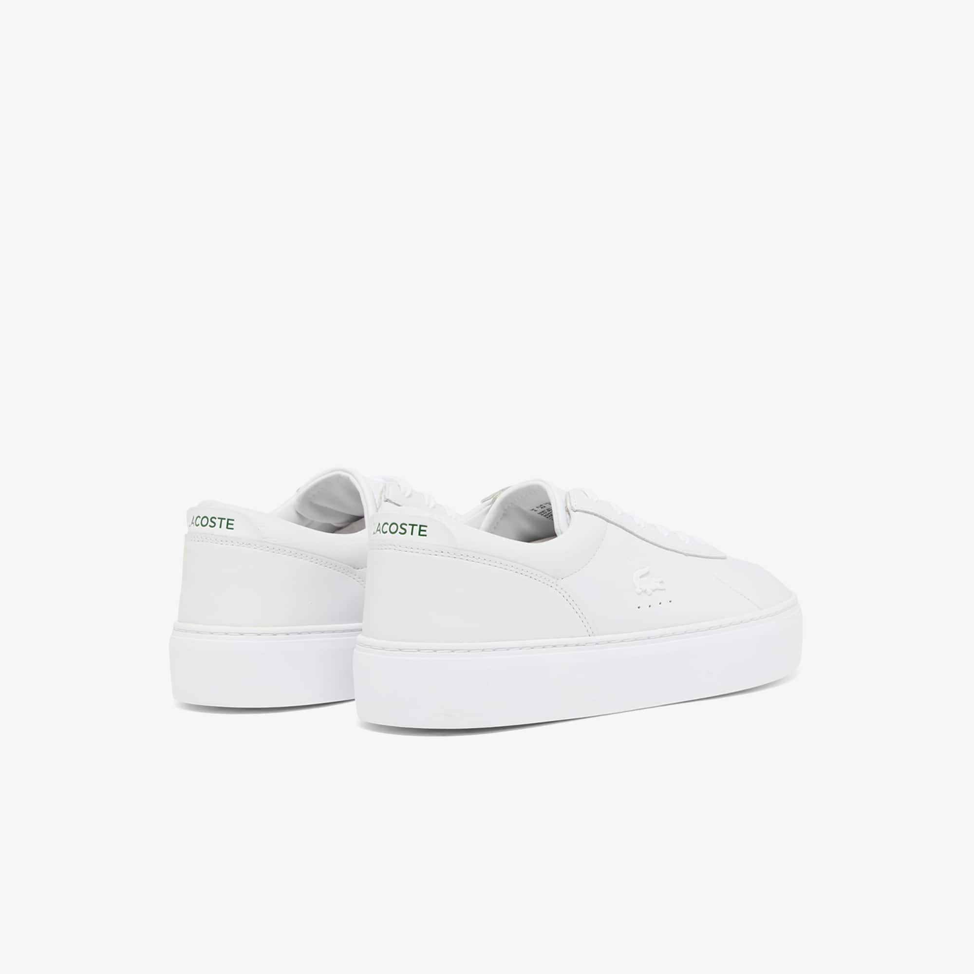 Thumbnail - Lacoste Herren-Sneakers Court Set aus Leder - WHITE/WHITE Size 47