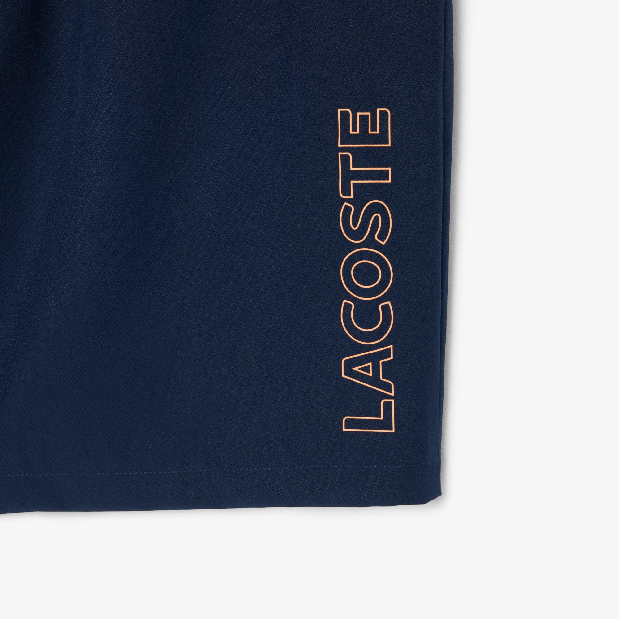 Thumbnail - Lacoste Sportshorts aus Diamant-Taft mit Einfassung - Navy Blau Size S