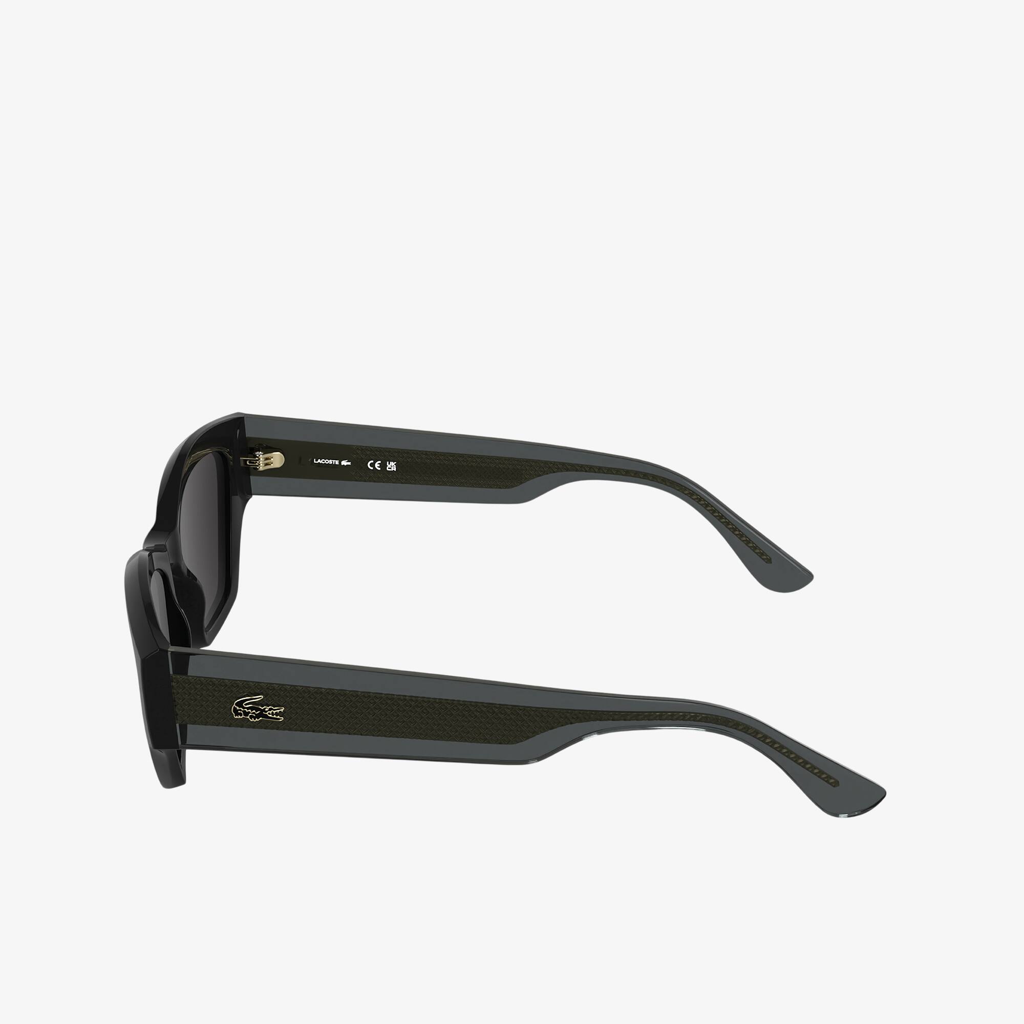 Thumbnail - Lacoste Rechteckige Sonnenbrille L.12.12 Trim - BLACK / BLUE / BLACK Size One Size