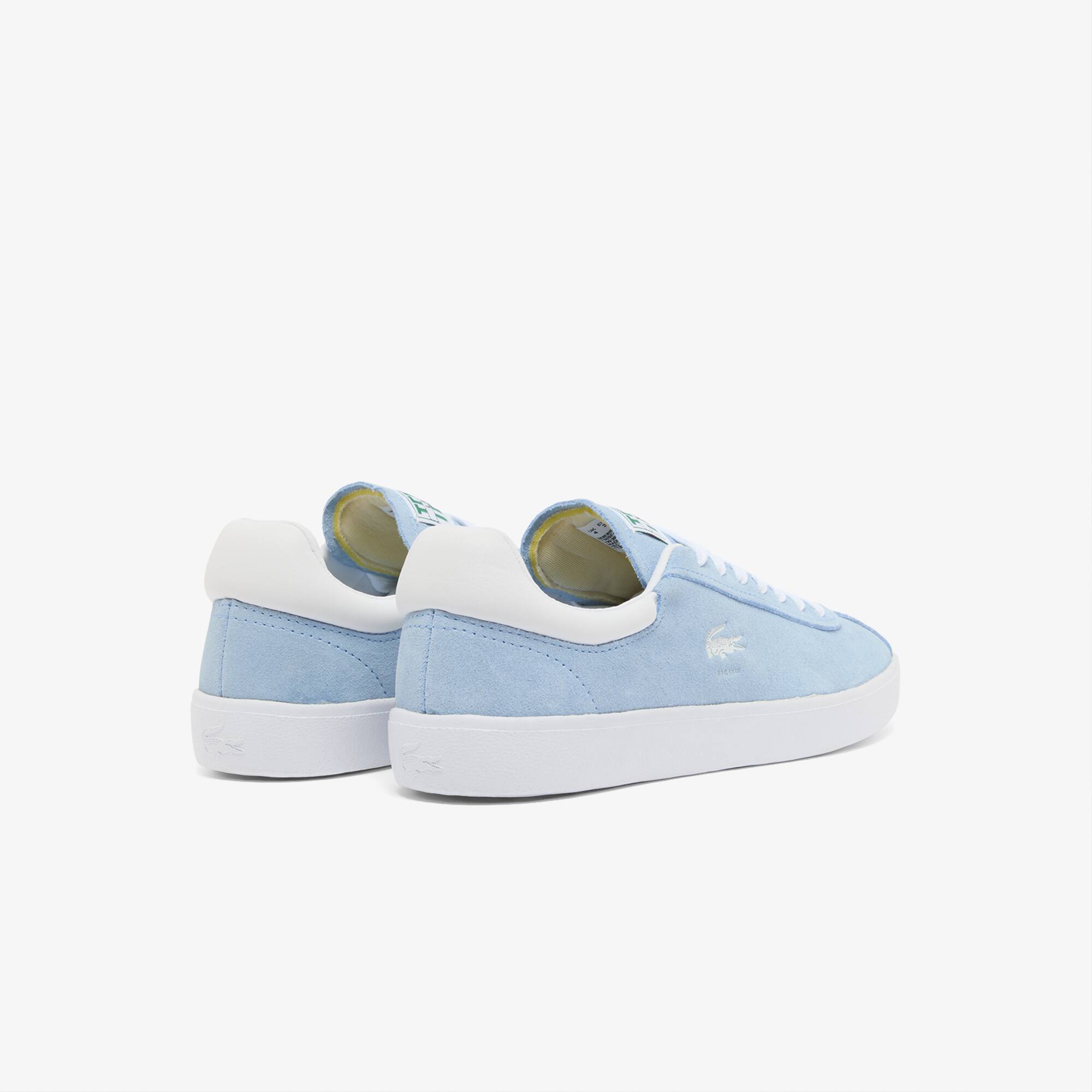 Thumbnail - Lacoste Damen-Sneakers Baseshot aus Wildleder - LT BLU/WHT Size 36