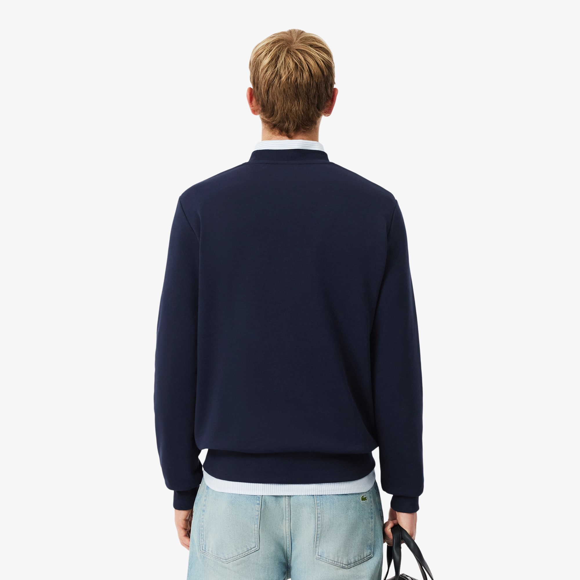 Thumbnail - Lacoste Classic Fit-Sweatshirt aus Fleece - Navy Blau Size L