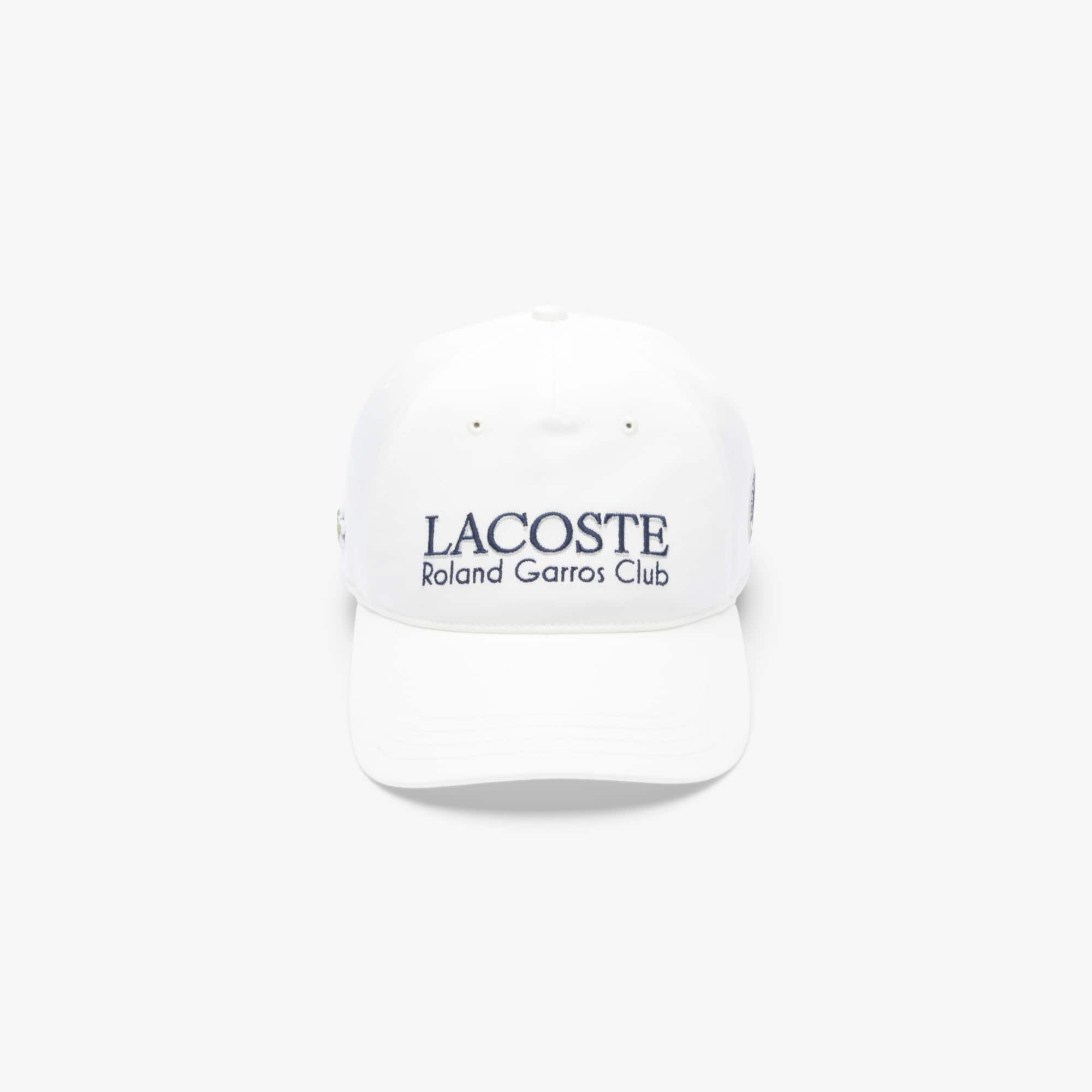 Thumbnail - Lacoste Kappe Roland-Garros Edition - Weiß Size S