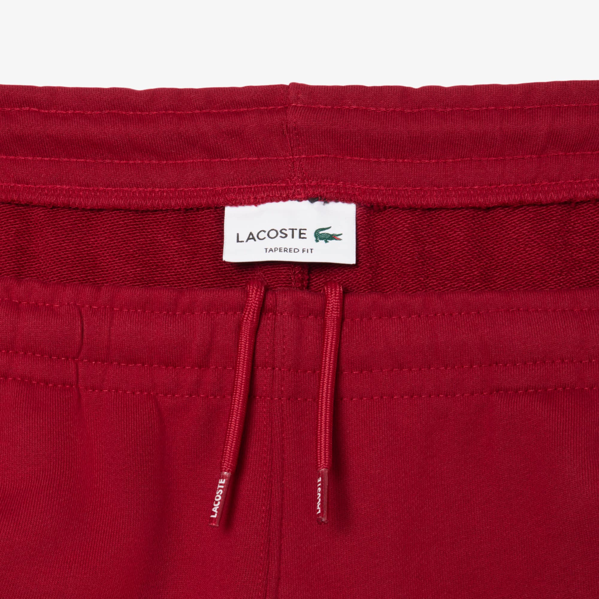 Thumbnail - Lacoste Trainingshose mit Logo-Einfassung - Burgunder Size M
