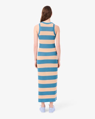 Gestreiftes Kleid aus Baumwolle