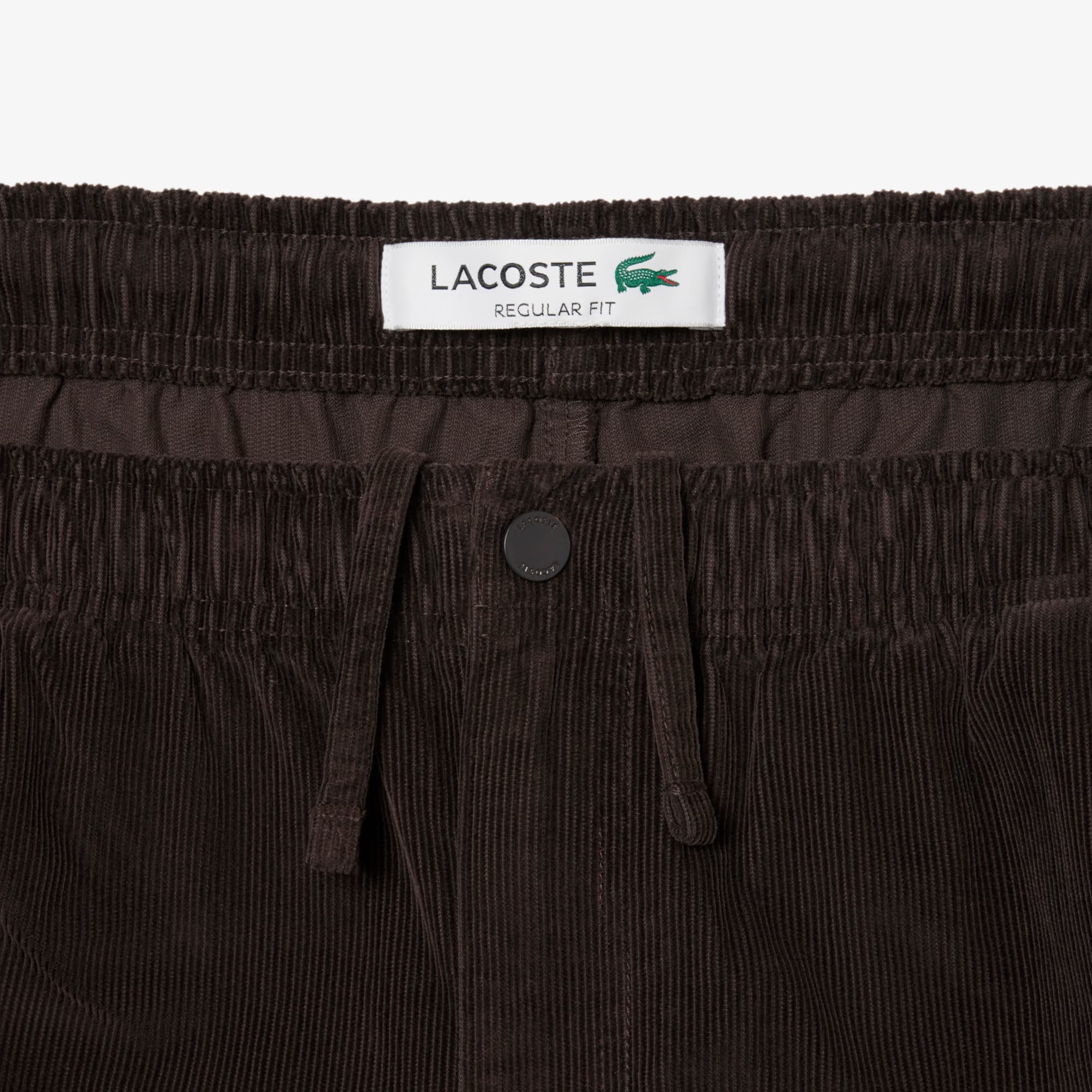 Thumbnail - Lacoste Regular Fit-Hose aus Cord - Braun Size 40