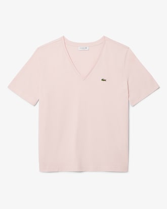 Relaxed Fit-T-Shirt aus weicher Baumwolle mit V-Ausschnitt