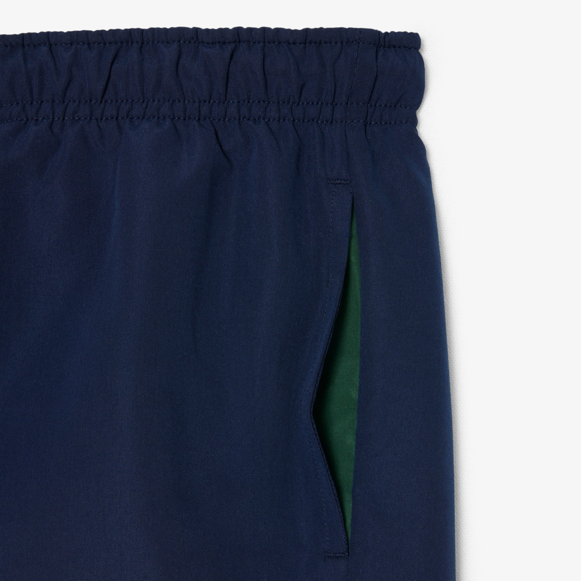 Thumbnail - Lacoste Einfarbige Badehose mit Futter - Navy Blau Size 12 - 16A