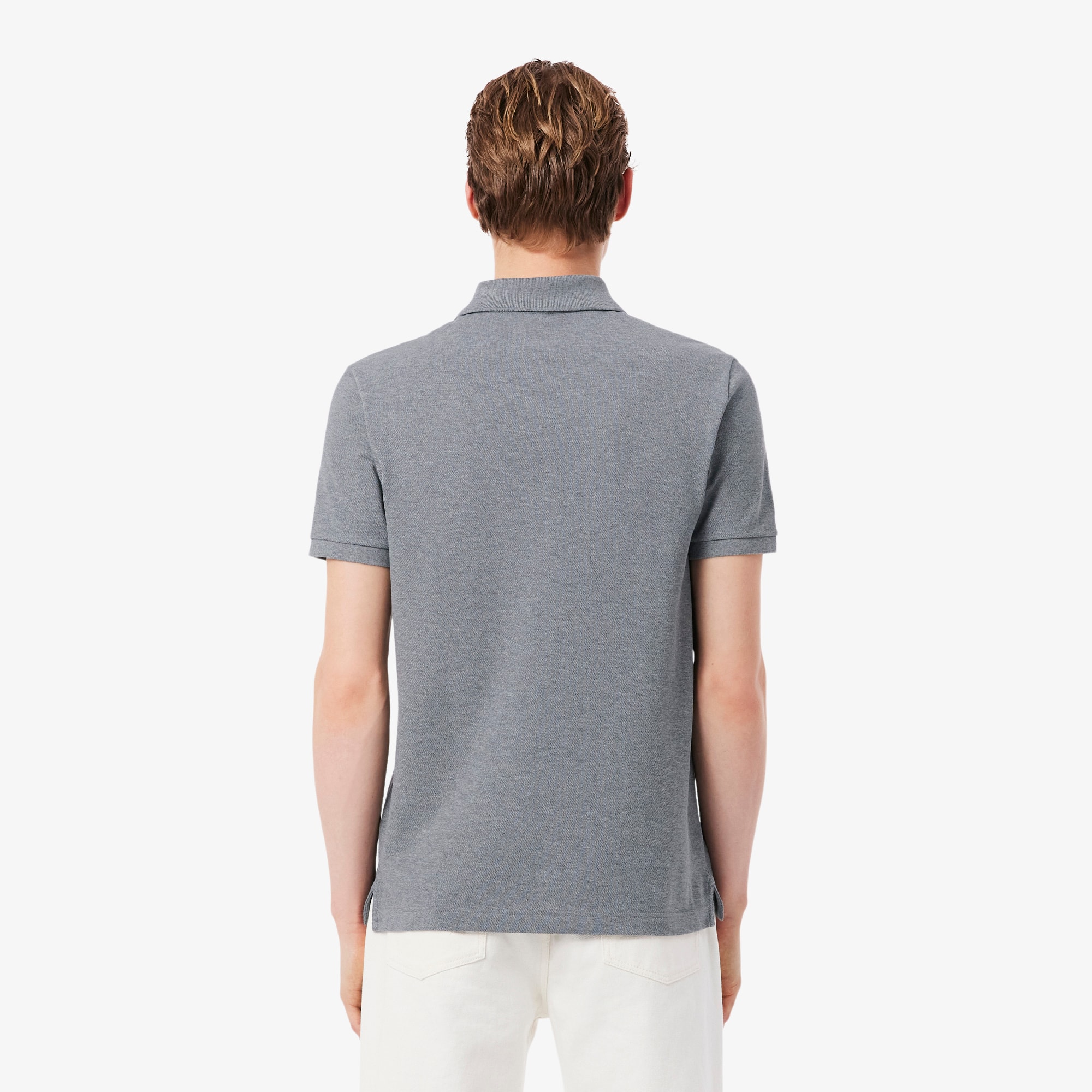 Thumbnail - Lacoste Slim Fit-Polohemd L.12.12 aus Piqué - Gris Chine Size S